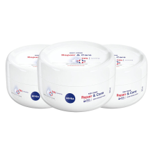 3X NIVEA Repair & Care Bodycrème met Verzorgend Serum 300 ml