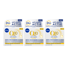 3X NIVEA Q10 Dagcrème Anti Rimpel Power SPF 30 50 ml