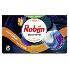 2+3 Gratis: Robijn Wascapsules 3 in1 Black Velvet 40 stuks