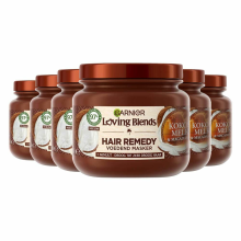 6X Garnier Loving Blends Kokosmelk en Macadamia Haarmasker 340 ml