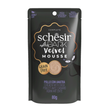 12X Schesir After Dark Velvet Mousse Kip & Eend 80 gr