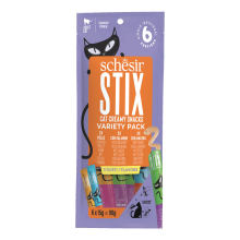 12X Schesir Kattensnack Stix Variatie Pack 6 x 15 gr