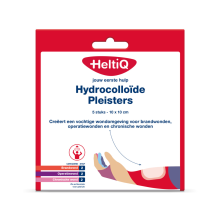 3X HeltiQ Hydrocolloïd Pleister 10x10cm 5 stuks