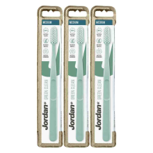 3X Jordan Green Clean Tandenborstel Medium