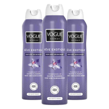 3X Vogue Parfum Deodorant Reve Exotique 150 ml