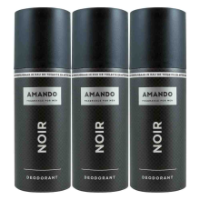 3X Amando Noir Deodorant Spray 150 ml