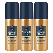 3X Vergulde Hand Scheerschuim 50 ml
