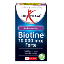 2X Lucovitaal Biotine 10.000 Mcg Forte 150 zuigtabletten