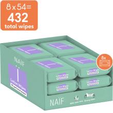2X Naif Baby & Kids Billendoekjes Lotion 8x54 = 432 stuks