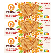 3X Céréal Koekjes Soja Sinaasappel 280 gr