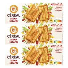 3X Céréal Koekjes Sesam 230 gr