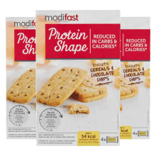 3X Modifast Protein Shape Koekjes Graan Chocolade 4 x 50 gr