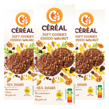 3X Céréal Soft Cookies Choco Walnut 138 gr