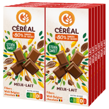 12X Céréal Chocolade Tablet Melk Chocolade 85 gr
