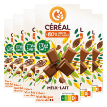 6X Céréal Chocolade Tablet Melk Chocolade 85 gr
