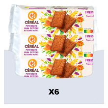 6X Céréal Ontbijtkoek Honing 300 gr