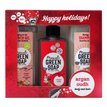 Marcel's Green Soap Geschenkset Body & Hair Argan & Oudh 2x 300ml + 1x 250ml