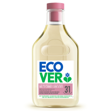 6X Ecover Vloeibaar Wasmiddel Wol & Fijn Was   Waterlelie & Groene Meloen 31 Wasbeurten 1,43 liter