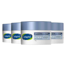 4X Cetaphil Optimal Hydration Herstellende Nachtcrème 48 gr