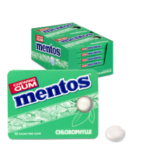 3X Mentos Kauwgom Chlorophylle 12 x 12 stuks