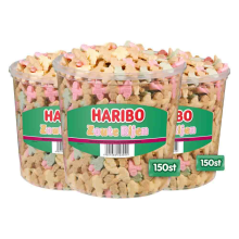 3X Haribo Zoute Rijen 150 stuks