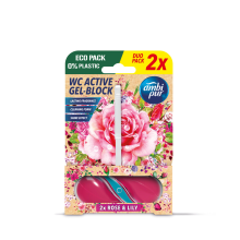 1+1 Gratis: Ambi Pur Toiletblok Roos & Lelie 2 stuks
