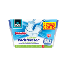 6X Bison Vochtvreter + 2 Navullingen Neutraal 2 x 900 gr