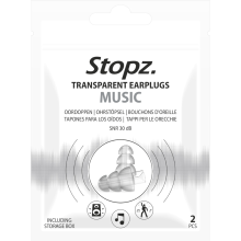 2X Stopz. Earplugs Music Transparant 2 stuks