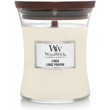 WoodWick Geurkaars Medium Linen 275 gr