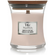 WoodWick Geurkaars Mini Vanilla & Sea Salt 85 gr