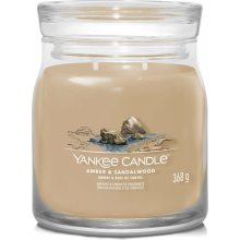 Yankee Candle Geurkaars Medium Jar Amber & Sandalwood 368 gr