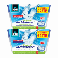 2X Bison Vochtvreter + 2 Navullingen Neutraal 2 x 900 gr