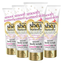 4X Treaclemoon Creamy Shea Butterfly Body Scrub 225 ml
