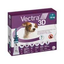 Vectra Anti vlo & Teek 3D Hond S 4 10 kg 3 stuks
