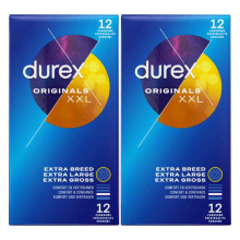 2X Durex Condooms Originals XXL 12 stuks