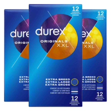 3X Durex Condooms Originals XXL 12 stuks