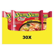 30X Yum Yum Noodles Soep Pak Garnalen 60 gr