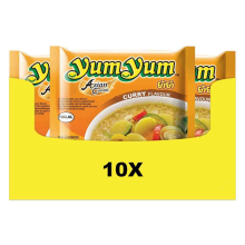 10X Yum Yum Noodles Soep Pak Curry 60 gr
