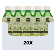 20X Tropical Aloe Vera Drink Green Tea Natural 500 ml