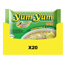 20X Yum Yum Noodles Soep Pak Groenten 60 gr