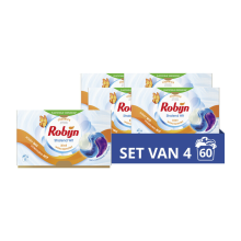 4X Robijn Wascapsules 3 in 1 Stralend Wit 15 stuks