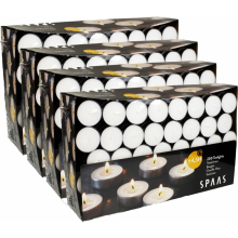 Intertoys 4x SPAAS Theelichten Wit 4,5 Branduren 200 stuks