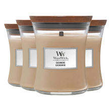 4X WoodWick Geurkaars Mini Cashmere 85 gr