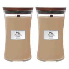 2X WoodWick Geurkaars Large Cashmere 611 gr