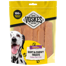 2X Voskes Hondensnack Kipfilet Dry 400 gr