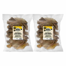 2X Voskes Hondensnacks Runderoren met Vlees 20 stuks