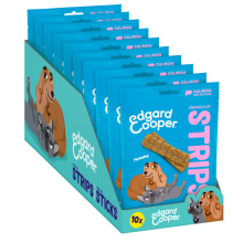 Edgard & Cooper 10x Edgard & Cooper Adult Strips Zalm & Kip 75 gr