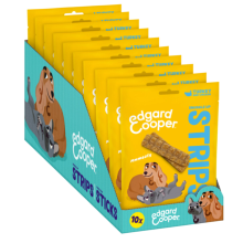Edgard & Cooper 10x Edgard & Cooper Adult Strips Kalkoen   Kip 75 gr