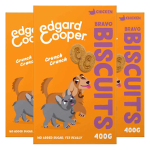 Edgard & Cooper 3x Edgard & Cooper Adult Biscuit Kip 400 gr