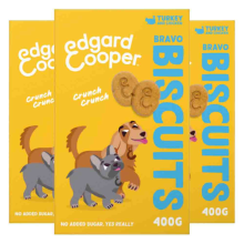 Edgard & Cooper 3x Edgard & Cooper Adult Biscuit Kalkoen & Kip 400 gr